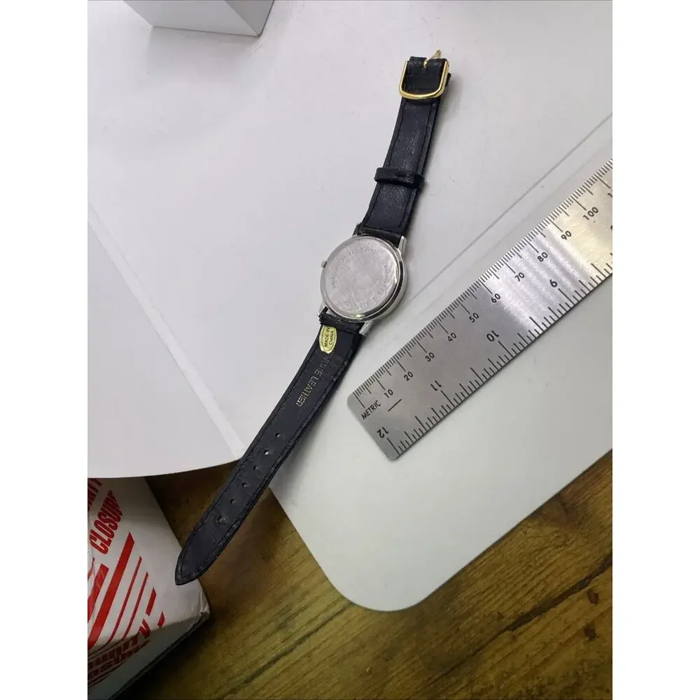 Unisex Mj Harrington Black Leather Watch New Battery